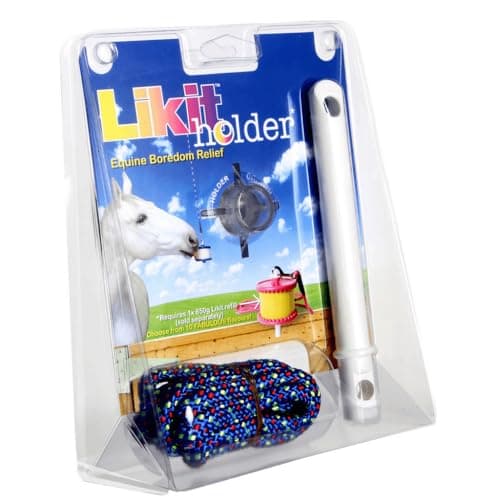 Image of Likit Holder Blue | Stable Toy for Horses, use with Likit Horse Treats | Help Horse Boredom | Blue