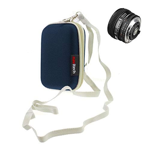 Image of Navitech Blue Water Resistant Camera Lens Protective Case Pouch Compatible with The Nikon AF NIKKOR 24mm f/2.8D