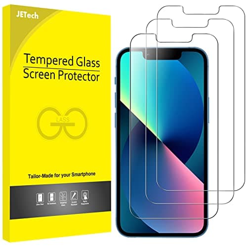 Image of JETech Screen Protector for iPhone 13 mini 5.4-Inch, Tempered Glass Film, 3-Pack