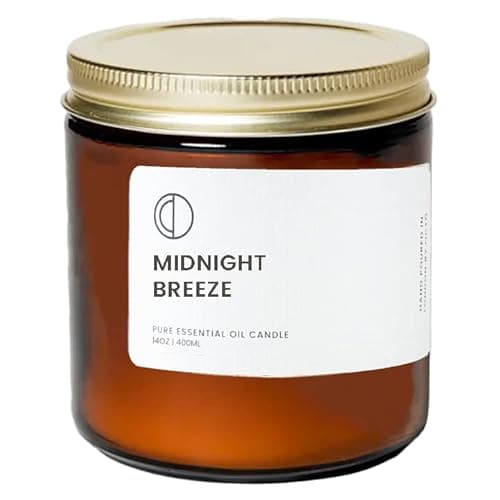 Image of OCTŌ Midnight Breeze Rose Geranium + Patchouli + Vetiver | Scented Candle. Made with Essential Oils and Soy Wax. 400ml