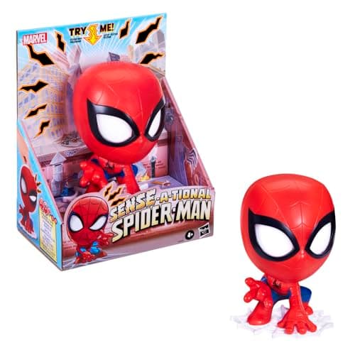 Image of Marvel Sense-A-Tional Spider-Man Electronic Action Figure, Talking Marvel Toy with Sounds & Interactive Features, Collectible Superhero Figure for Kids Aged 4 Idea