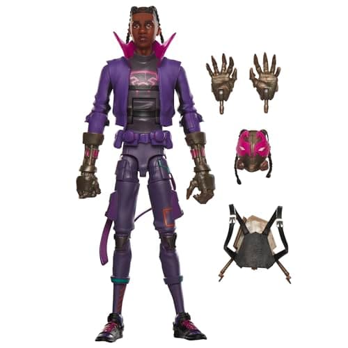 Image of Marvel Legends Series Miles G. Morales, Spider-Man: Across the Spider-Verse Collectible 6 Inch Action Figure