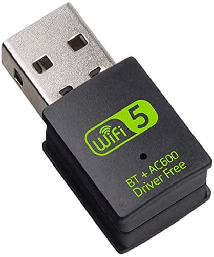 Image of HAL WiFi Bluetooth USB Adapter for PC, Wireless Dongle 600mbps Dual Band 2.4G/5.8G USB Bluetooth Adapter Network Card WIFI Receiver for Laptop Desktop Win10/8/8.1/7
