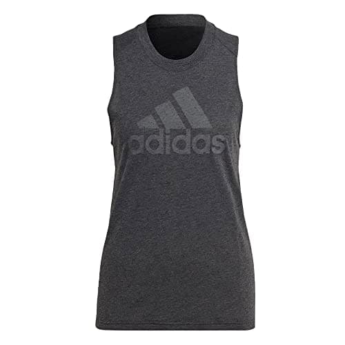 Image of adidas Women's Plus Size Future Icon Winners 3.0 Tank Top, Black Melange/Grey, XS
