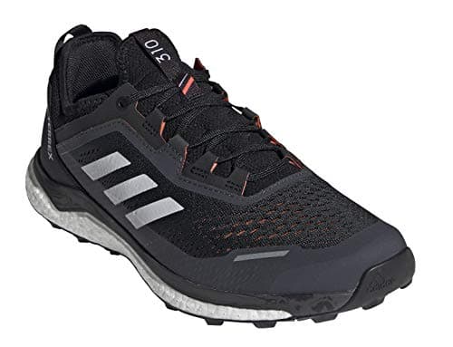 Image of adidas Men's Terrex Agravic Flow Shoe, Black/Crystal White/Solar Red, 9