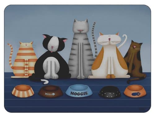 Image of Plymouth Pottery - Hungry Cats Placemats - Set of 6