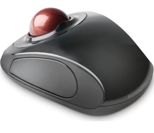 Image of Kensington Orbit Wireless Trackball Mouse with Touch Scroll Ring (K72352US),Black