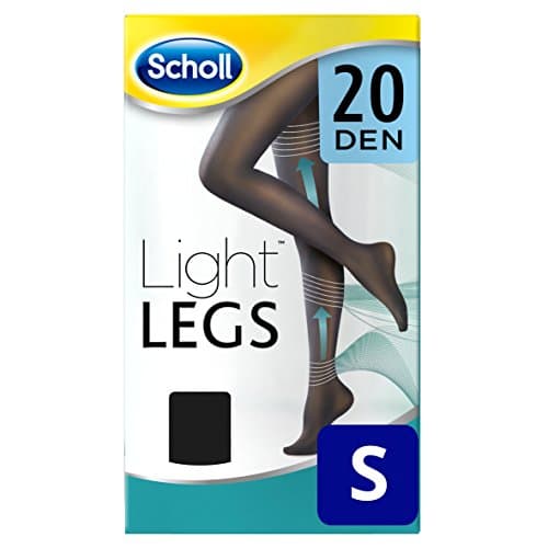 Image of Scholl Light Legs Compression Tights for Women 20 Denier, Black, Small