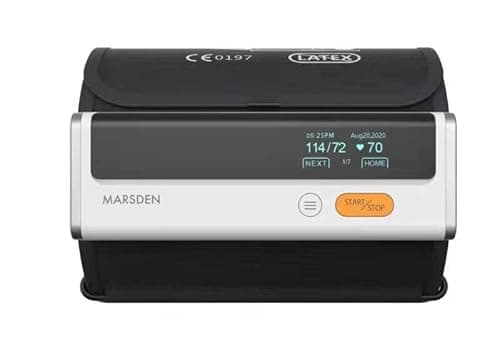 Image of Marsden BP2 Blood Pressure Monitor with ECG – Dual Function Digital BP & Heart Monitor, Bluetooth App Sync, Clinically Accurate, Portable USB-C Rechargeable Device for Home & Medical Use
