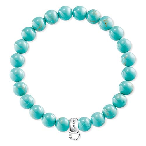 Image of Thomas Sabo Charm Bracelet Turquoise 925 Sterling Silver X0213-404-17-L15.5