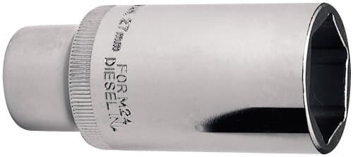 Image of Draper 16216 Expert Diesel Injector Socket, 27mm Ø, 1/2" Square Drive, Multicolor