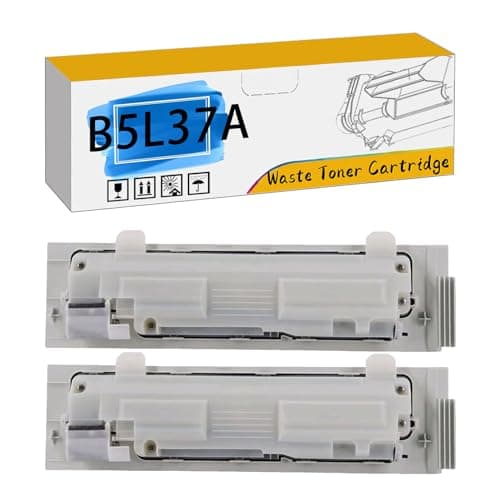 Image of AWDAXC B5L37A Waste Toner Box, Compatible for HP M552dn M553x M553xm M553n M553dn M553dnm M554dn M555dn M555x M577dn M577z M577dnm M577f M577c M577cm Printers Black*2