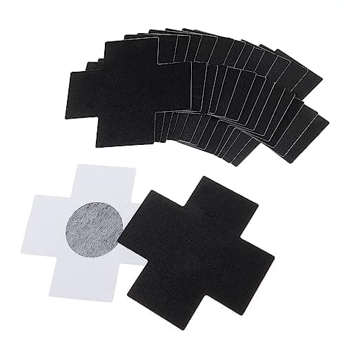 Image of Mabor Black Nipple Covers, 10Pairs Nipple Covers for women Black Breast Petals for Comfortable and Stylish Coverage