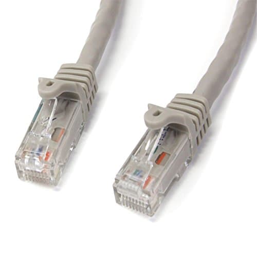 Image of StarTech.com 15m CAT6 Ethernet Cable - Grey CAT 6 Gigabit Ethernet Wire -650MHz 100W PoE++ RJ45 UTP Category 6 Network/Patch Cord Snagless w/Strain Relief Fluke Tested UL/TIA Certified (N6PATC15MGR)