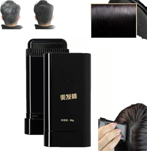Image of Safe and Convenient Comb Hair Dye, Hair Concealer Combing Hair, Portable Hair Colouring Comb, Covering Gray Hair, Quick Touch-Ups, 3-Color Hair Dye Cream (Black)