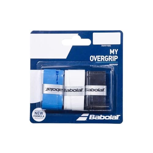 Image of BABOLAT MY OVERGRIP X3 Racket accesories - Black - (Negro Azul Blanco), UNIQ