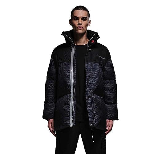 Image of Regatta Mens Christian Lacroix Barbegal Printed Padded Jacket (L) (Black)