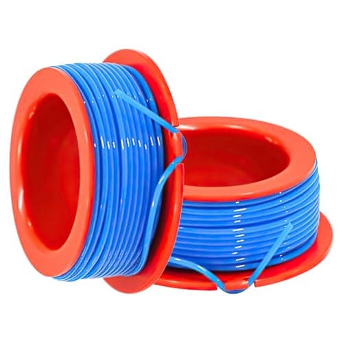 Image of Wlleoaa 2 PCS Strimmer Wire for Flymo Mini Trim, Strimmer Spool Replacement, Strimmers Spool, Strimmers Spool Grass Trimmer, for McCulloch MT21 Spare Part FLY031 5131106090,Trimmer Line Replacement