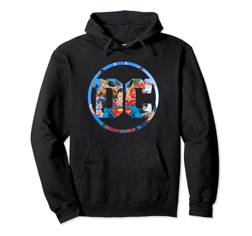 Image of Justice League DC Comics Logo Pullover Hoodie