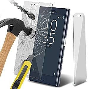Image of KP TECHNOLOGY Xperia XZ1 / Xperia XZ1 High Quality Genuine Tempered Glass Explosion & Shatter Proof Screen Protector Guard Cover for (Sony Xperia XZ1, Clear)