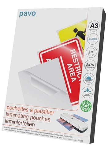 Image of PAVO 2x75 Micron A3 Solo Laminating Pouch (Pack of 25)