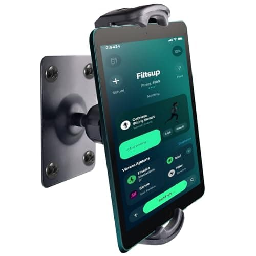 Image of Abnaok Universal Tablet Wall Mount Holder for 4.7-13 inch Tablet Smartphone Ereader, 360° Adjustment Compatible with iPad, iPhone, Kindle Fire HD, Galaxy Tab, Switch, Drilled Screw Mounting