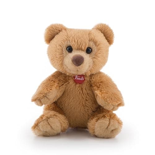 Image of Trudi Bear Ettore Mini gift plush toy. Small stuffed animal for cars | 9x10x5cm size XXS | Sweet Collection | model 51253