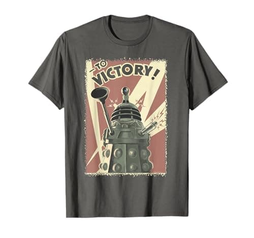 Image of Doctor Who Propoganda Dalek Sci-Fi 60th Anniversary Fan T-Shirt