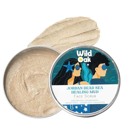 Image of Dead Sea Mud Face Mask Detox & Purifying Clay Mask with Niacinamide & Alpha Arbutin Fights Blackheads, Blemishes & AgingTan Removal & Brightening EvensTone & Hydrates Skin100g