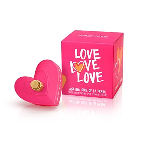 Image of Agatha Ruiz de la Prada Perfumes - Love Love Love, Eau de Toilette for Women - Long Lasting - Charming, Playful and Modern Fragance - Fruity, Citrus and Floral Notes - Ideal for Day Wear - 50 ml