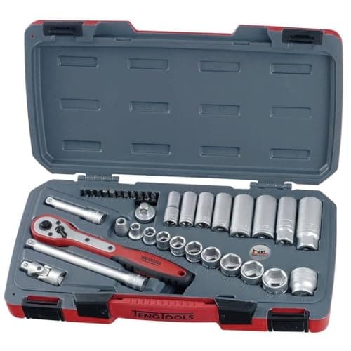 Image of Teng T3835AF T3835 3/8-inch Socket Set A/F Drive (35 Pieces)