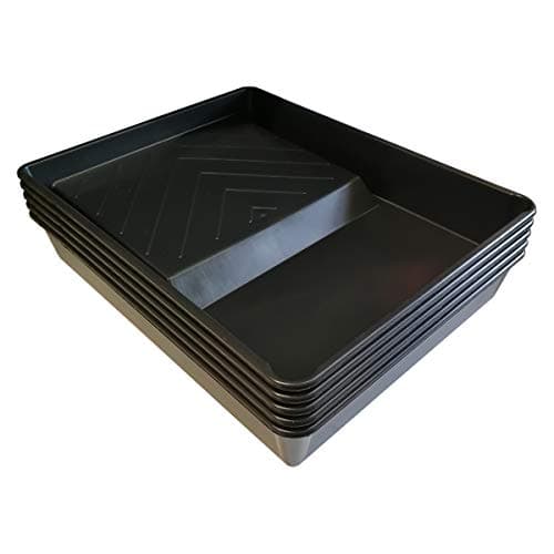 Image of (PACK OF 5) 9" Professional Plastic Roller Trays Decorators Painting Paint Tray