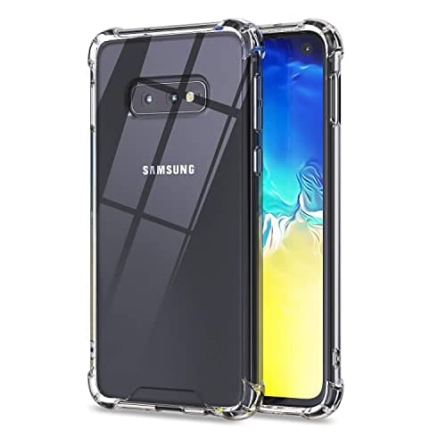 Image of KIOMY Case for Galaxy S10E Crystal Clear Shockproof Bumper Protective Phone Cover Hybrid Design Hard PC Back with Flexible TPU Raised Bezel & Enhanced Corners for Samsung Galaxy S10e Slim Fit Skin