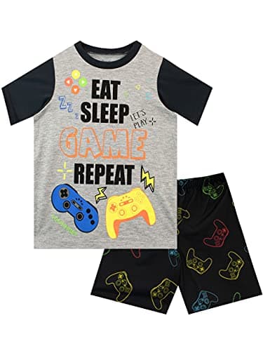 Image of Harry Bear Boys Pyjamas Gaming Black 7-8 Years