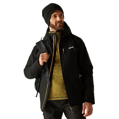 Image of Regatta Mens Highton Puffer Jacket Waterproof Stretch Insulated Padded Winter Coat