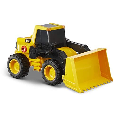 Image of CAT Construction Toys, 11.5" Power Haulers Front Loader, Realistic Lights & Sounds, Motion Drive Technology, Working Features, and Interactive Play for Ages 3+, Yellow