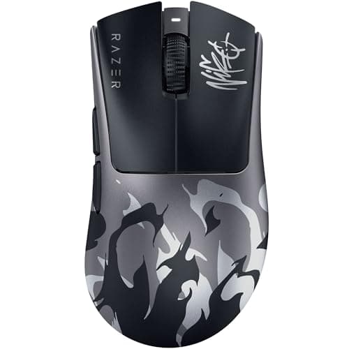 Image of Razer DeathAdder V4 Pro NiKo Edition - Ultra-lightweight Wireless Ergonomic Esports Mouse - 57 g - 2,4 GHz Hyperspeed - Focus Pro 45K Sensor - 8K Hz Polling - Optical Switches Gen-4 - PC/Mac | NiKo