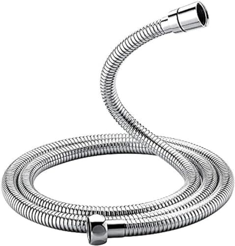Image of GRIFEMA G851-18 1.8M Shower Hose Stainless Steel Replacement Flexible Hose Anti-Kink Shower Pipe with 2 Washers for Bathing Toilet Cleaning Pet Bathing, Siver
