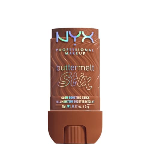 Image of NYX Professional Makeup Highlighter, Buttermelt Stix, Glow Boosting Stix, up to 8 hour wear, Infused with Cupuacu & Coconut Butter, Shade Melt to Be, 1 Count