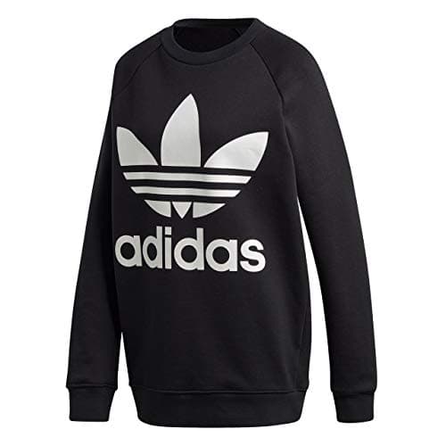 Image of adidas Oversized, Womens Sweatshirt Sweatshirt, Black (Black), 12 UK (38 EU)