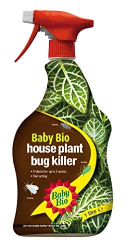 Image of Baby Bio 86600241 Houseplant Bug Killer, 1L - Fast Acting Control of Houseplant Insect Pests - with 2 Weeks Protection Against Fruit Fly, Whitefly, Greenfly and More - Insect Repellant Spray