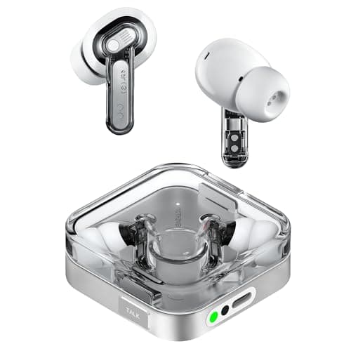 Image of Nothing Ear (3) Wireless Earbuds, Adaptative Noise Cancelling In-ear Headphones with LDAC Hi-Res, Super Mic, IP54, Quick charge, Up to 38 hours of Battery Life, Android and iOS Compatible - White