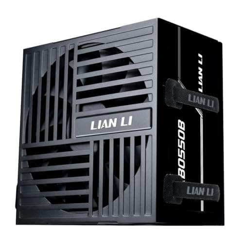 Image of Lian Li RB Series 550W PC Power Supply Unit, 80 PLUS Bronze, Semi-Modular, ATX 3.1, Quiet 135mm HDB Fan, Efficient Power Delivery for Gaming PCs - Black