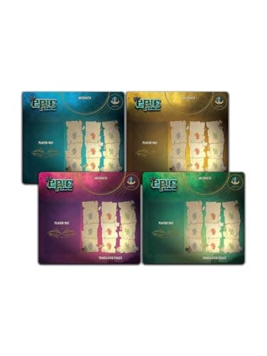 Image of Gamelyn Games | Tiny Epic Cthulhu - 4 Pack Player Mats | Board Game Accessory