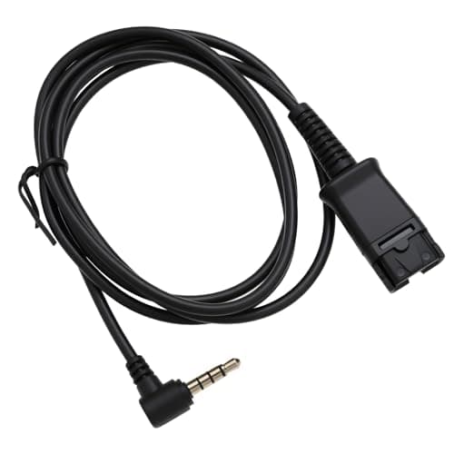 Image of OTOTEC Headset Adapter QD to 3.5mm Plug Cable 1 Meter Long Compatible with Plantronics Compatible with Samsung Smartphone