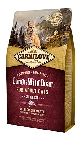 Image of Carnilove Lamb & Wild Boar Adult Cat Food - 2kg