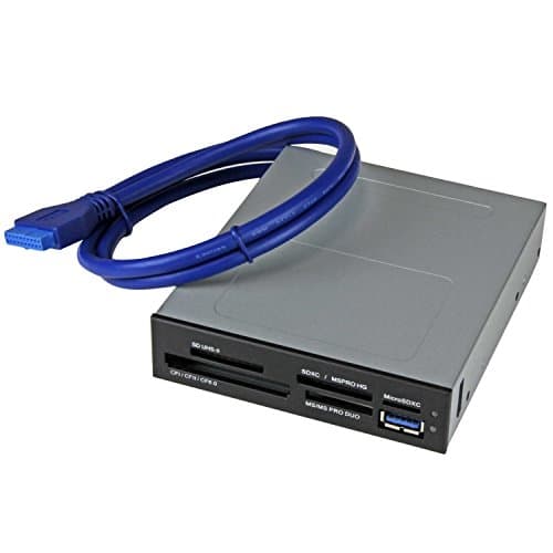 Image of StarTech.com USB 3.0 Internal Multi-Card Reader with UHS-II Support - SecureDigital/Micro SD/Memory Stick/Compact Flash Memory Card Reader (35FCREADBU3), black