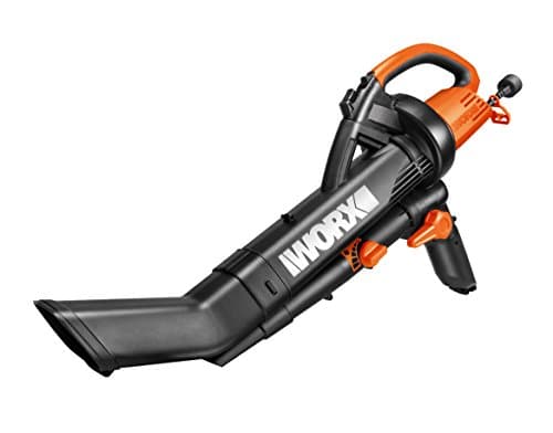 Image of WORX WG505E 3000W Trivac Garden Blower Mulcher and Vacuum Garden for Clearing Patios of Leaves and Other Waste, Black, 10 m Cable