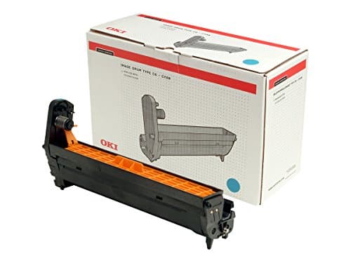 Image of Oki colour laser printer drum unit kit C6 cyan blue 42126607 C5100n C5200 C5300 C5400