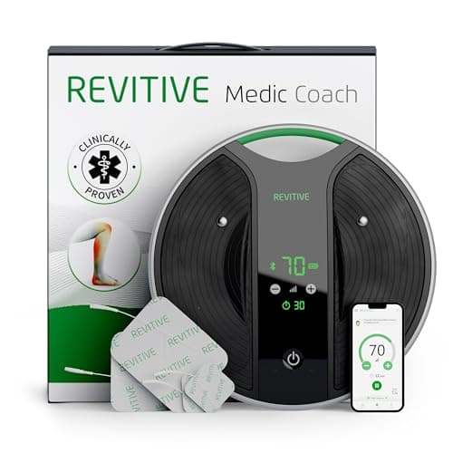 Image of Revitive NEW and Improved Medic Coach® Smart Circulation Booster – Personalised Drug-Free Relief for Leg & Knee Pain, Clinically Proven, Cordless